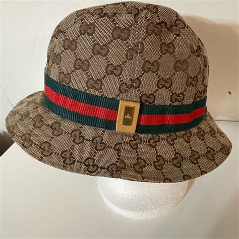 gucci bucket hat tags|Gucci bucket hat used.